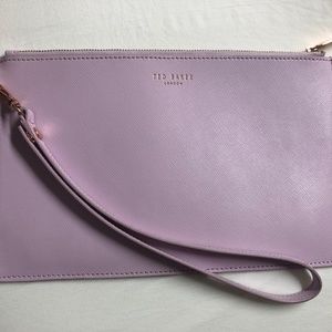 Ted Baker Clutch Light Purple with Rose Gold